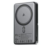 Зовнішній акумулятор ACEFAST M17 PD20W/22.5W magnetic fast charging power bank with built-in stand 10000mAh Black (6974316284000)