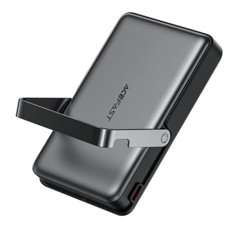 Зовнішній акумулятор ACEFAST M17 PD20W/22.5W magnetic fast charging power bank with built-in stand 10000mAh Black (6974316284000)