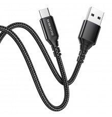 Кабель BOROFONE BX54 Ultra bright Micro-USB 1m 2.4A Black (6931474745811)