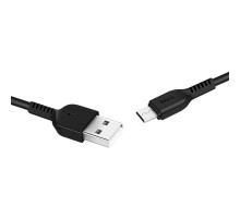 Кабель HOCO X20 USB to Micro 2A, 3m, PVC, TPE connectors, Black (6957531068945)