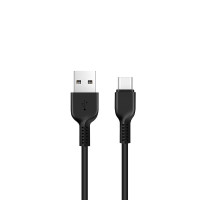 Кабель HOCO X20 USB to Type-C 3A, 3m, PVC, TPE connectors, Black (6957531068969)