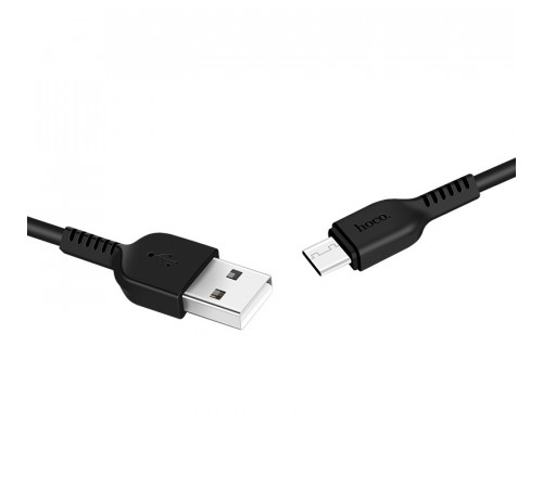 Кабель HOCO X20 USB to Type-C 3A, 3m, PVC, TPE connectors, Black (6957531068969)