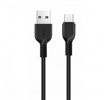 Кабель HOCO X13 USB to Type-C 3A, 1m, PVC, PVC connectors, Black (6957531061182)