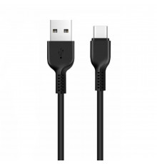 Кабель HOCO X13 USB для Type-C 3A, 1m, PVC, PVC connectors, Black (6957531061182)