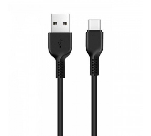 Кабель HOCO X13 USB to Type-C 3A, 1m, PVC, PVC connectors, Black (6957531061182)