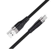 Кабель HOCO X53 USB to Type-C 3A, 1m, silicone, aluminum connectors, Black (6931474738097)