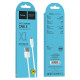Кабель HOCO X1 USB to Type-C 3A, 1m, PVC, PVC connectors, White (6957531032045)