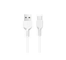 Кабель HOCO X13 USB to Type-C 3A, 1m, PVC, PVC connectors, White (6957531061199)