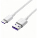 Кабель HOCO X13 USB to Type-C 3A, 1m, PVC, PVC connectors, White (6957531061199)