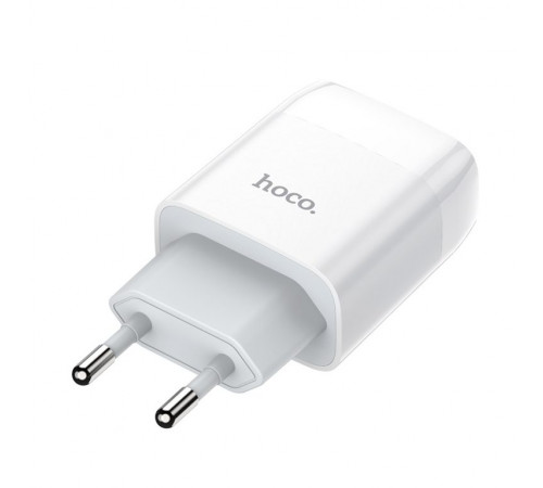 Мережевий зарядний пристрій HOCO C73A Glorious dual port charger 12W White (6931474712912)