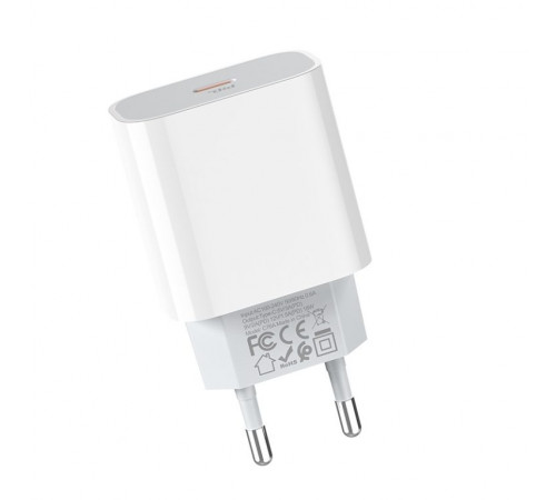 Мережевий зарядний пристрій HOCO C76A Plus Speed source PD20W charger White (6931474746917)