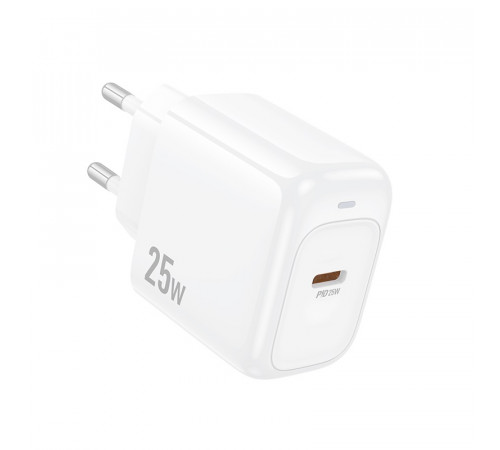 Мережевий зарядний пристрій HOCO CS53A Surplus single port PD25W charger White (6942007631488)
