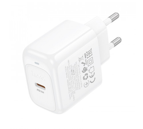 Мережевий зарядний пристрій HOCO CS53A Surplus single port PD25W charger White (6942007631488)