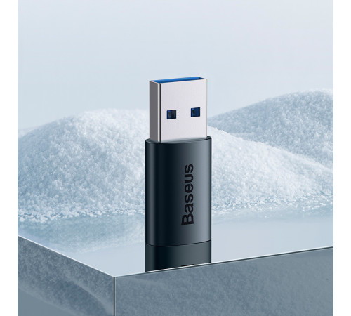 Адаптер Baseus Ingenuity Series Mini OTG Adaptor USB 3.1 to Type-C  Blue (ZJJQ000103)