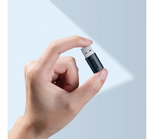 Адаптер Baseus Ingenuity Series Mini OTG Adaptor USB 3.1 to Type-C  Blue (ZJJQ000103)