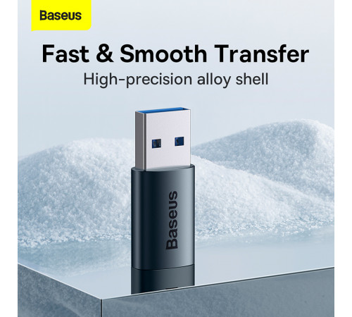 Адаптер Baseus Ingenuity Series Mini OTG Adaptor USB 3.1 to Type-C  Blue (ZJJQ000103)
