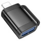 Адаптер HOCO UA31A iP male to USB female OTG adapter Black (6942007628082)