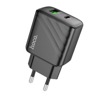 Мережевий зарядний пристрій HOCO CS23A Sunlight dual port PD30W+QC3.0 charger Black (6942007609944)