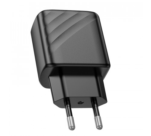 Мережевий зарядний пристрій HOCO CS23A Sunlight dual port PD30W+QC3.0 charger Black (6942007609944)