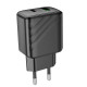 Мережевий зарядний пристрій HOCO CS23A Sunlight dual port PD30W+QC3.0 charger Black (6942007609944)