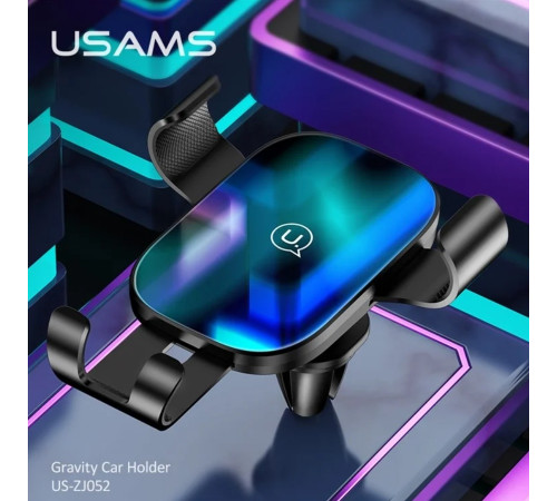 Автотримач для телефона Usams US-ZJ052 Gravity Car Holder Black (ZJ52ZJ01)