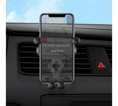 Автотримач для телефона BOROFONE BH19 Eddie air outlet gravity in-car holder (6931474721204)