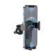 Автотримач для телефона HOCO CA103 vertical and horizontal air outlet gravity car holder Black Metal Gray (6931474766229)