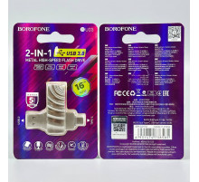USB флеш Borofone BUD3 16Gb USB3.0+Type-C Швидкісна