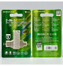 USB флеш Borofone BUD3 128Gb USB3.0+Type-C Швидкісна