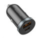 Автомобільний зарядний пристрій BOROFONE BZ22 Scenery dual port PD30W+QC3.0 car charger Black (6941991105180)