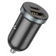 Автомобільний зарядний пристрій BOROFONE BZ22 Scenery dual port PD30W+QC3.0 car charger Black (6941991105180)