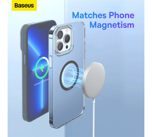 Пластина для магнітного тримача Baseus Halo Series Magnetic Metal Ring（2pcs/pack）Black (PCCH000001)