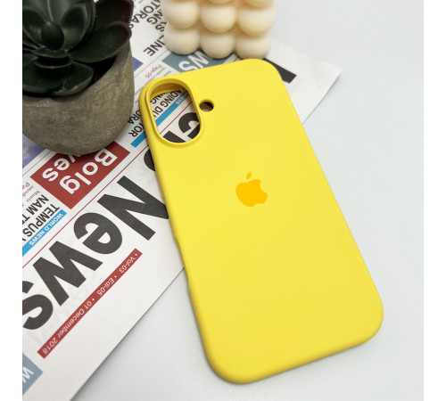 Чохол для смартфона Silicone Full Case AA Open Cam for Apple iPhone 16 4,Yellow (FullOpenAAi16-4)