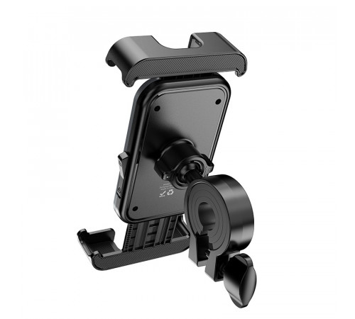 Вело/Мото тримач для телефона HOCO H82 Vista bicycle Motorcycle Universal holder Black Metal Gray (6942007647922)