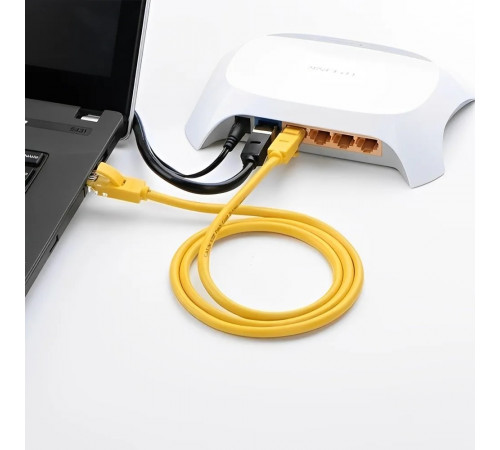Мережевий кабель UGREEN Cat 5e U/UTP Lan Cable 1m (Yellow) (UGR-11230)