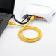 Мережевий кабель UGREEN Cat 5e U/UTP Lan Cable 1m (Yellow) (UGR-11230)