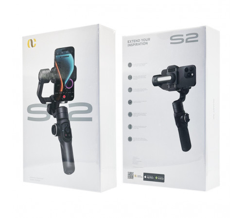 Триосьовий стабілізатор AOCHUAN Professional Gimbal Stabilizer for Smartphone SMART S2 Чорний (AOCHUAN-SMARTS2-B)