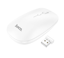 Маніпулятор миша HOCO GM15 Art dual-mode business wireless mouse White (6931474760586)