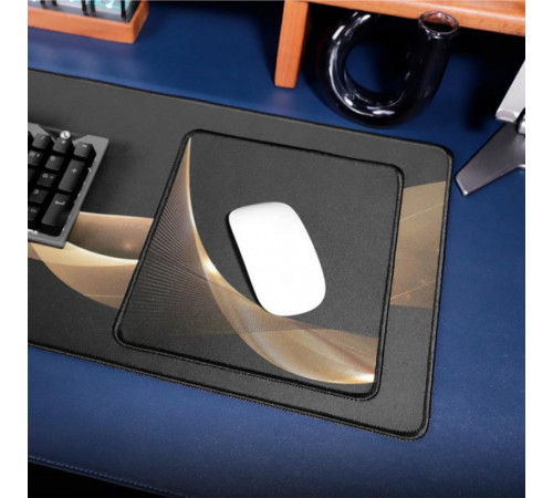 Килимок для миші HOCO GM22 Aurora gaming mouse pad (200*240mm) Black (6931474799968)