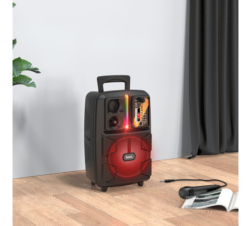 Портативна колонка HOCO BS37 Dancer outdoor wireless speaker, 10W, Black (6931474727602)