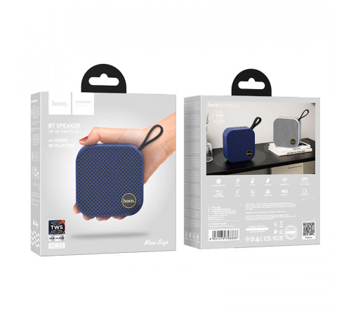 Портативна колонка HOCO HC22 Auspicious sports BT speaker, 5W, Blue (6931474798886)