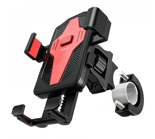 Велотримач для телефона HOCO CA73 Flying one-touch bicycle and motorcycle universal holder Black＆Red (6931474731753)