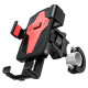 Велотримач для телефона HOCO CA73 Flying one-touch bicycle and motorcycle universal holder Black＆Red (6931474731753)