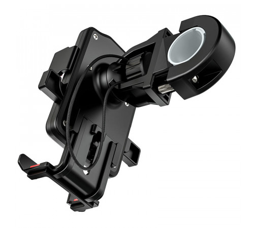 Велотримач для телефона HOCO CA73 Flying one-touch bicycle and motorcycle universal holder Black＆Red (6931474731753)