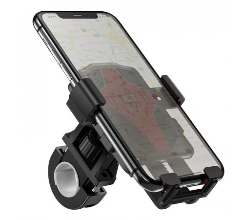 Велотримач для телефона HOCO CA73 Flying one-touch bicycle and motorcycle universal holder Black＆Red (6931474731753)