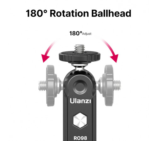 Шарнірне кріплення Ulanzi R098 Double Ball Heads with Code Shoe Mount (UV-2954 R098) (2954)