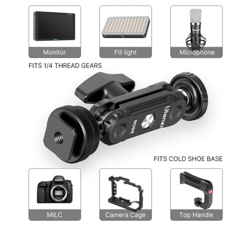 Шарнірне кріплення Ulanzi R098 Double Ball Heads with Code Shoe Mount (UV-2954 R098) (2954)