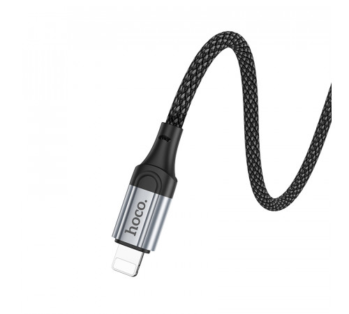 Аудiокабель HOCO UPA26 iP to 3.5mm male, nylon braid, 1m, Black (6942007608817)