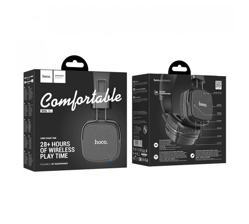 Бездротові накладні навушники HOCO W56 Earl BT headphones Black (6942007633321)