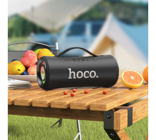 Портативна колонка HOCO HA10 Oleada outdoor BT speaker, 20W*2, Black (6942007635608)